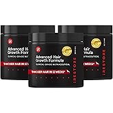 iRestore Advanced Hair Growth Supplement for Women, Hair Vitamins for Faster Hair Regrowth, Best for Hair Loss and Thinning - 1 Month Supply Each - 30 Count (Pack of 3) - Black