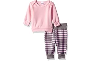 Hanes Ultimate Baby Flexy Adjustable Fit Jogger with Sweatshirt Set