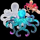 Large Octopus Resin Molds, Silicone Ornament Mold for Epoxy Casting, Animals Display Mould for DIY Resin Crafts, Wall Hanging Halloween Home Decor