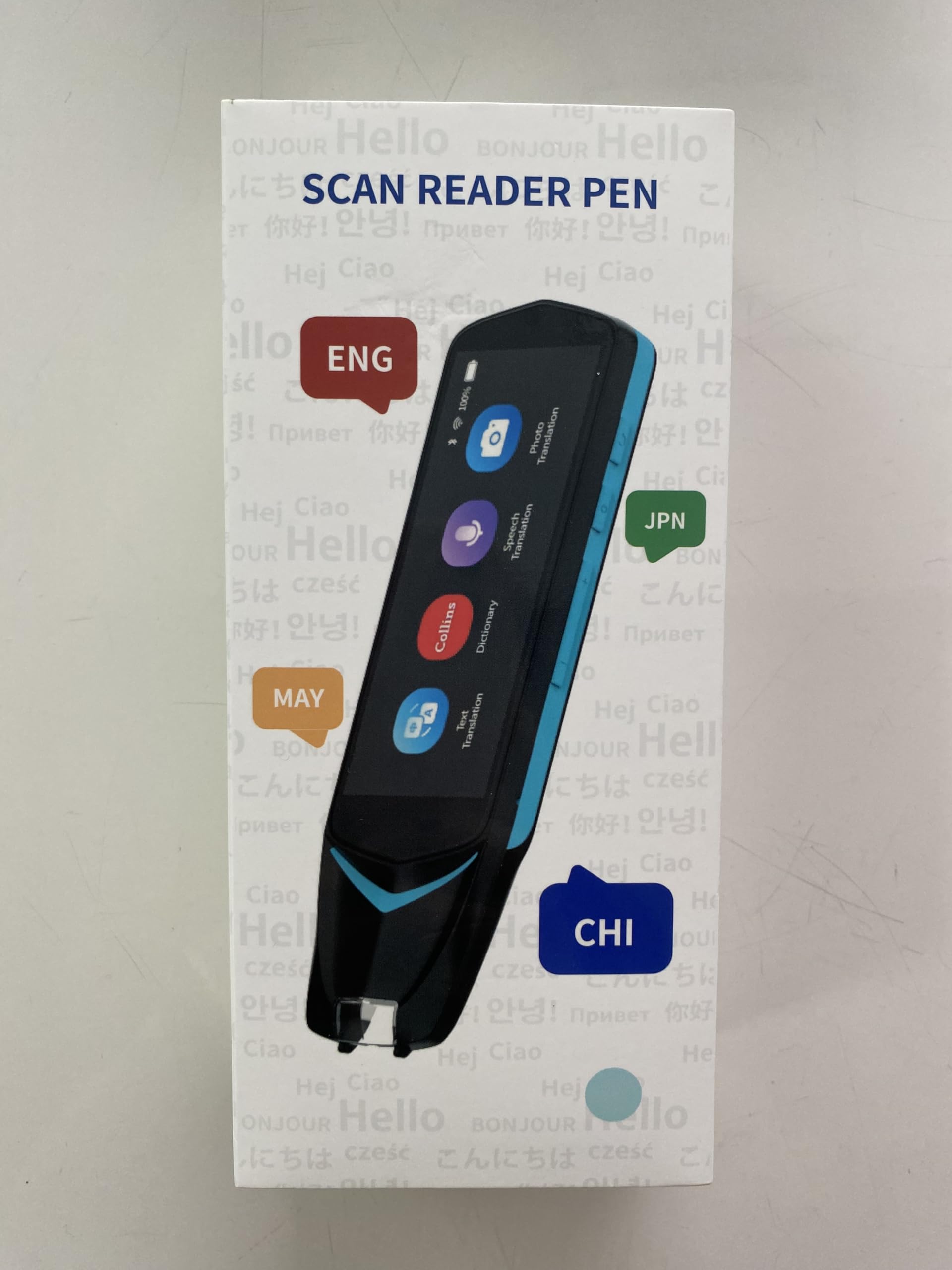 NEWYES Scan Reader Pen 4 [Collins Dictionary Built-in],Pen Scanner Text to Speech Device,16 GB Translation Pen Reading Pen Photo Translation Dictionay Pen for Students Adults (Scan Reader Pen 4 Pro)