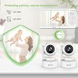 Blemil Video Baby Monitor 2 Cameras 6" IPS Split Screen Night Vision 30Hr Batt view 7