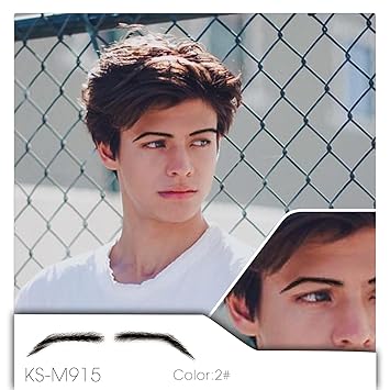 Amazon Com Neitsi False Eyebrow Men S Handmade Eyebrows Human
