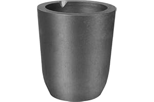 CANALHOUT 1.3kg #1 Silicon Carbide Graphite Crucibles,Crucibles for Melting Metal,Withstand The High Temperature 1800℃(3272°F),Melting Casting Refining Aluminum Gold Silver Copper (1.3KG No.1)
