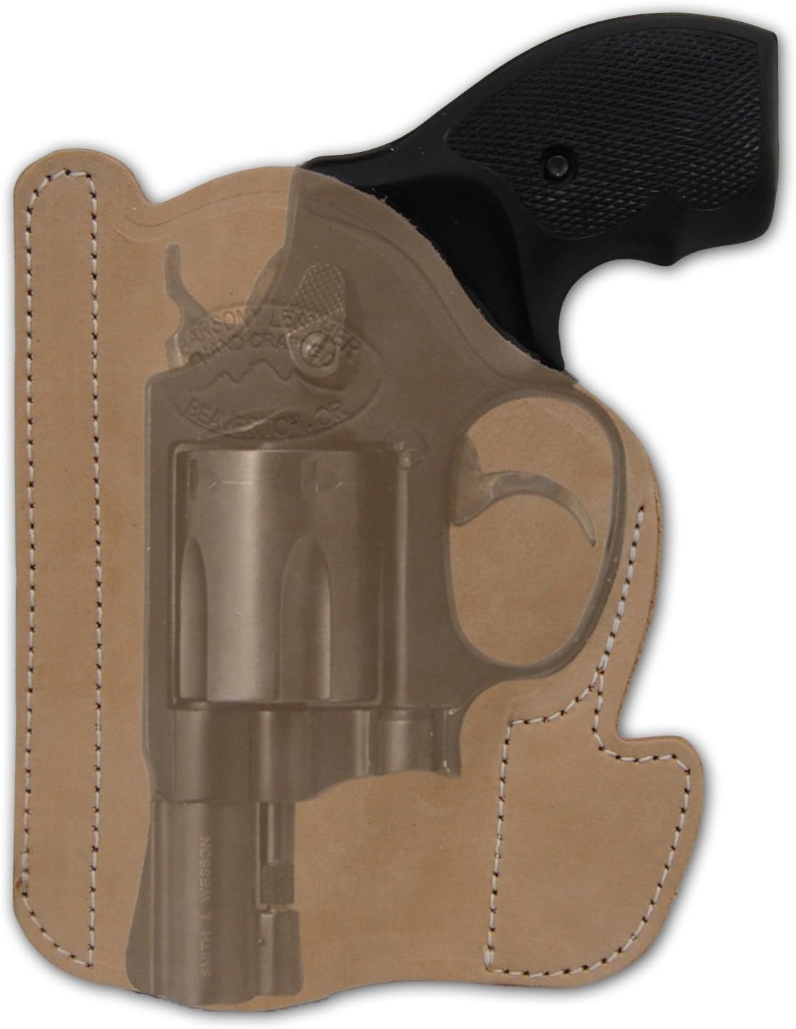 Amazon Com Barsony New Natural Tan Leather Pocket Holster For 2 Snub Nose 38 357 Revolvers Sports Outdoors