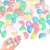 Honoson 500 Pcs Vending Machine Capsules 1.1" Gumball Machine Capsule Small Empty Toy Capsules Clear Colored Plastic Gumball Machine Containers for Toy Candy Party Favors(Macaron Colors,Round)