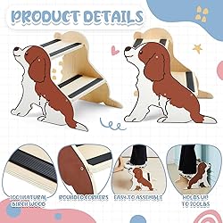 DoubleFill Wooden Step Stool for Kids Toddler Step
