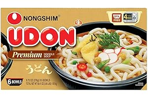 Nongshim Udon Noodle Soup Bowl, 9.73 Ounce (6 Count) (4 Pack)