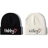 Enodtter Mr Mrs Grandpa Grandma Dad Mom Hubby Wifey Beanie Hats
