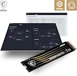 MSI SPATIUM M480 Pro 2TB PCIe 4.0 NVMe M.2 SSD 7400MB/s Read 6000MB/s Write view 8