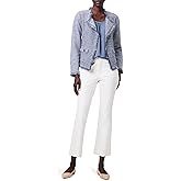 NIC+ZOE womens Fringe Mix Knit Pocket Jacket