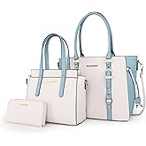 Montana West 3PCS Purses for Women Tote Bag and Wallet Set Shoulder Satchel Handbags