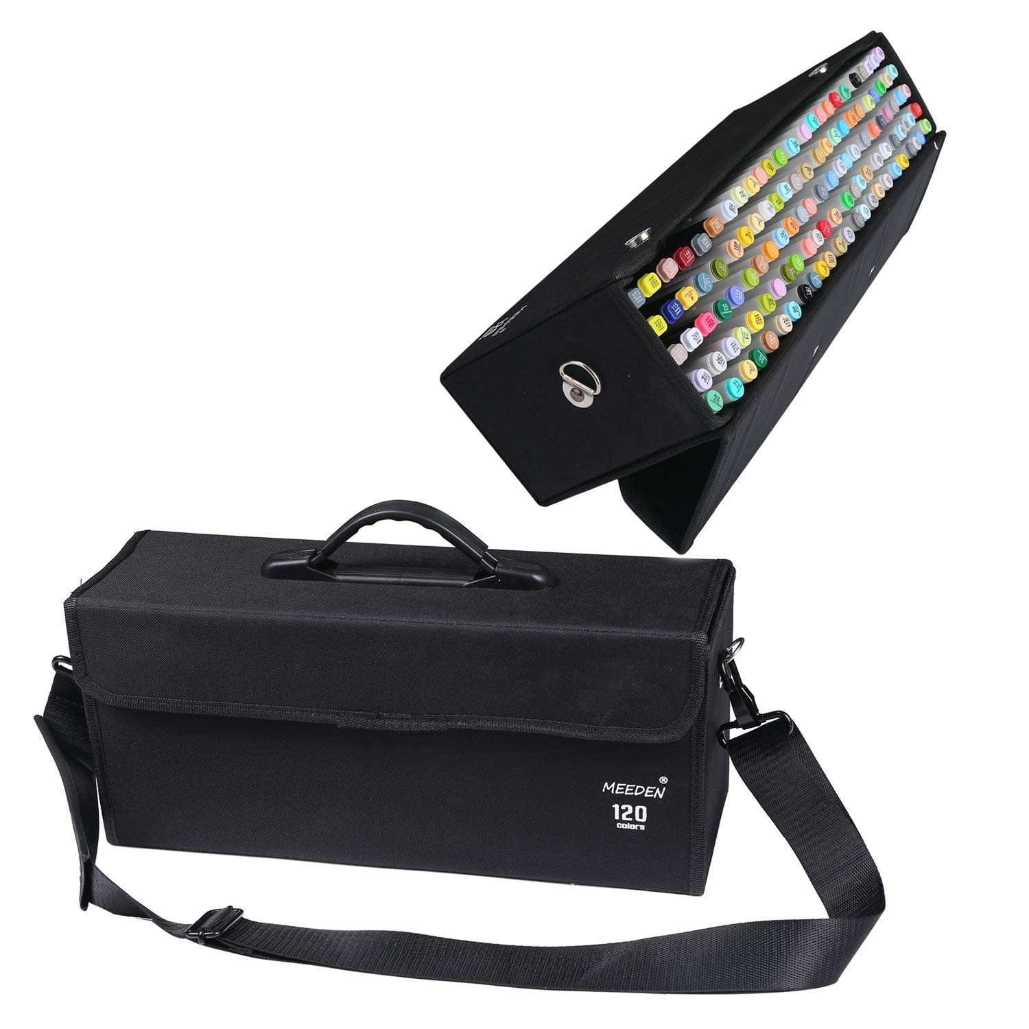 MEEDEN Professional Marker Carry Case Lattice Style Empty Holder Marker