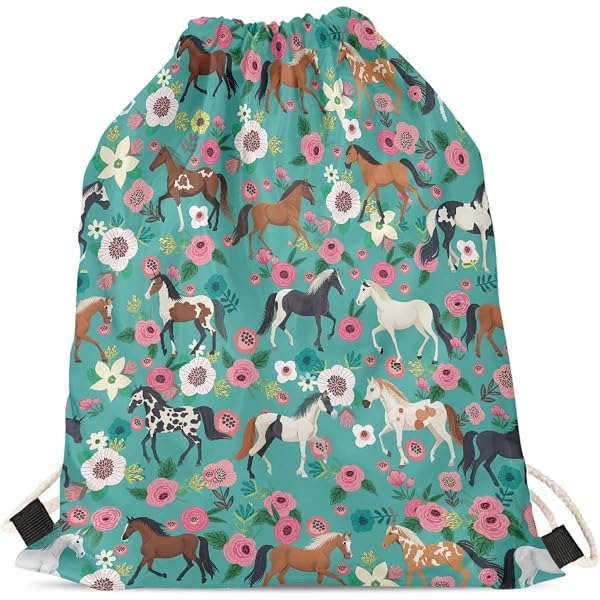 Unicorn Galaxy Drawstring Backpack – Lightweight Daypack For School, Gym, Travel