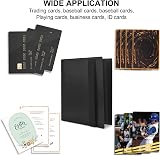 JUSONEY Trading Card Binder Album Folder - 4 Pocket, 160 Cards, MTG TCG Sports view 4