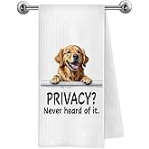 Trenstise Funny Golden Retriever Dog Bathroom Hand Towels, Gifts for Golden Retriever Lovers, Dog Lover Mom Dad Gifts Decorative Hand Towels for Bathroom Washroom Toilet Restroom, 16x24 Inch