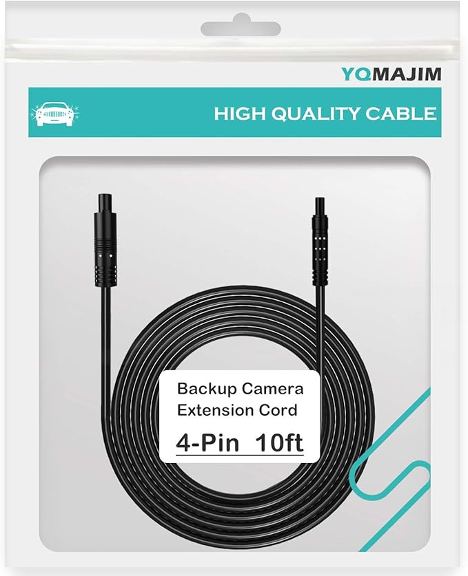 4 Pin Backup Camera Extension Cable,4 Pin 10 Ft Dash Cam Extension Cord