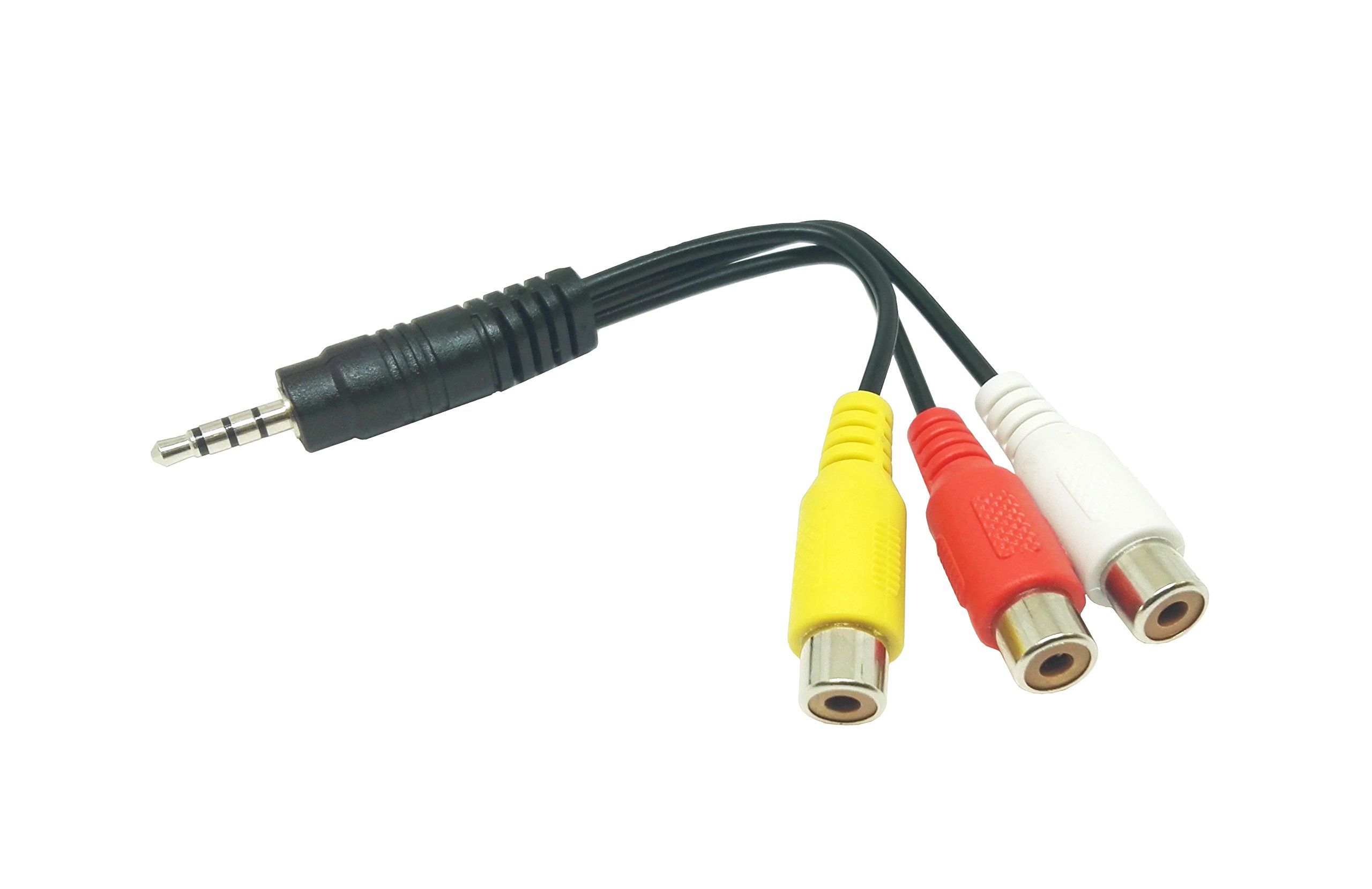Xoro AV1 Audio/Video Adaptor Cable 15 cm ACC400518 Suitable for HRT 8719/8720/8724 Receiver + HTL/HTC TV Black