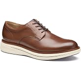 Johnston &amp; Murphy Men's Momentum Plain Toe Sneaker, Tan Italian Full Grain, 10 M