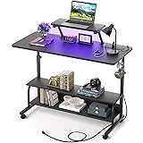 Height Adjustable Standing Desk with Power Outlets