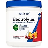 Nutricost Electrolyte Complex Powder (120 Servings, Fruit Punch) - Hydration Supplement Drink Mix with Vitamins and Minerals