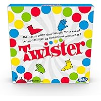 Hasbro Twister Game, Party Game, Classic Board Game for 2 or More Players, Indoor and Outdoor Game for Kids 6 and Up, English
