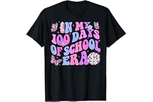 HAPPY 100TH DAY OF SCHOOL In My 100 Days of School Era Retro Disco 100th Day of School T-Shirt