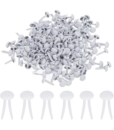 PATIKIL 6x12mm Mini Brads Papier Attaches, 200 Paquet Rond Brads Attache Pour Bricolage Artisanats Projets Scrapbooking, Bronzé