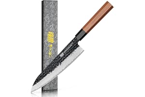 FINDKING Dynasty Series Japanese Chef Knife, Professional Kitchen Knife, 9Cr18MoV High Carbon Steel Blade, African Rosewood O