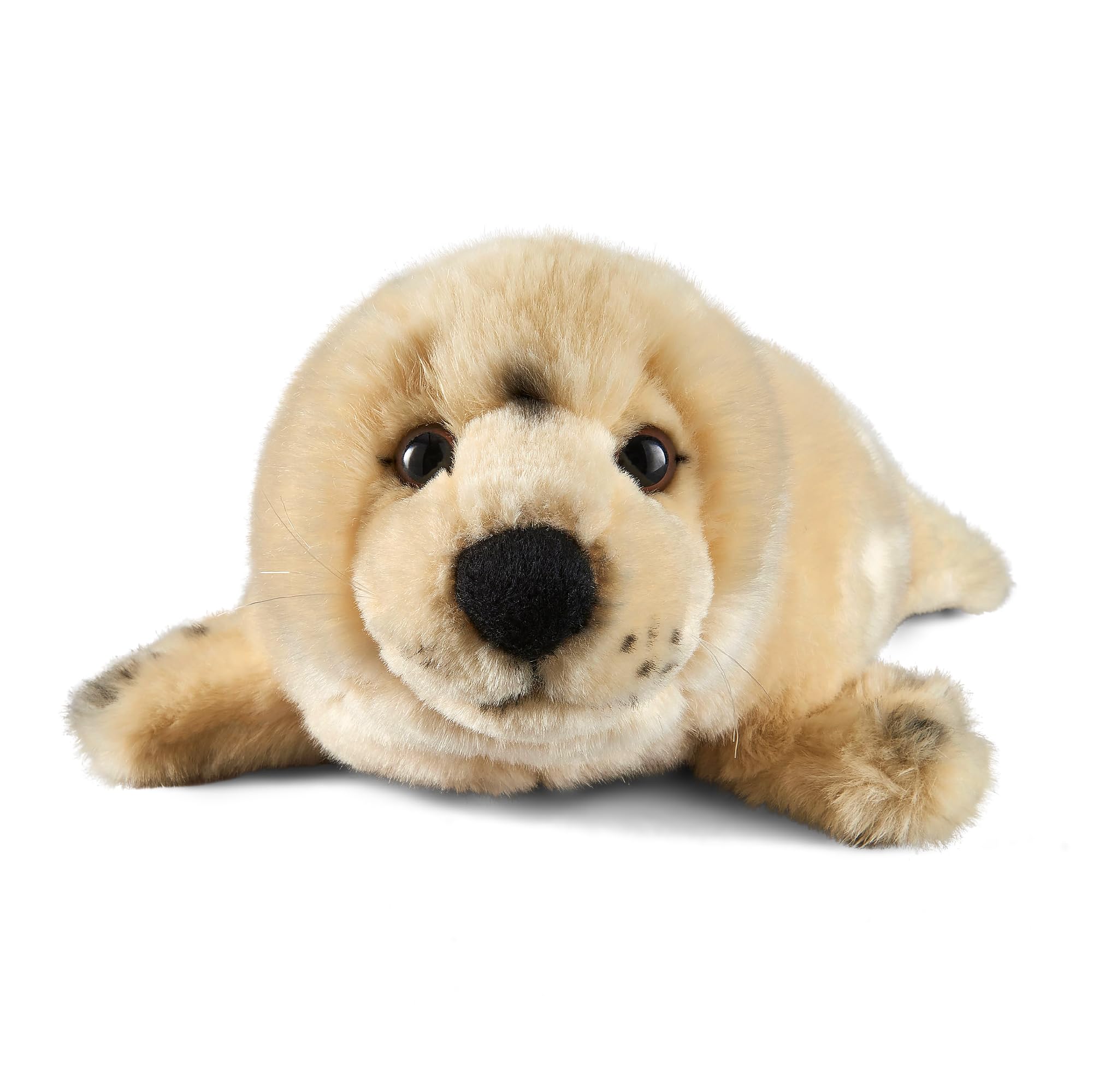 Living Nature Large Seal, Realistic Soft Cuddly Ocean Toy, Naturli Eco-Friendly Plush, 32cm