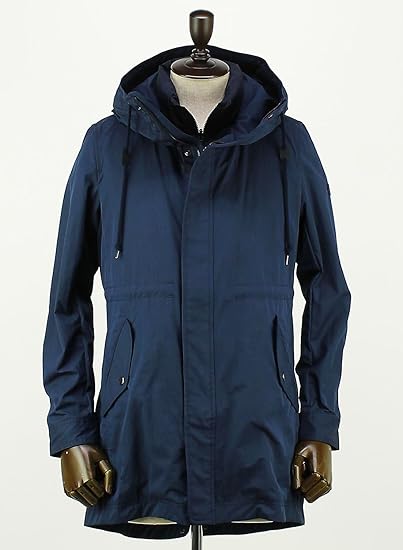 Amazon Tatras タトラス メンズ インナーダウンベスト付 コットンナイロン モッズコート Litto Mta17s4421 ネイビー 4 ダークネイビー C75 コート ジャケット 通販