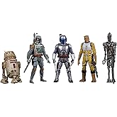 STAR WARS Celebrate The Saga Toys Bounty Hunters Figure Set, 3.75-Inch-Scale Collectible Action Figure 5-Pack, Toys for Kids Ages 4 and Up