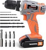 Terratek 18V Cordless Drill Driver 13Pc Electric Screwdriver Set Lithium-Ion view 1