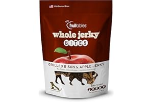 Fruitables Whole Jerky Bites, Grilled Bison & Apple Dog Treats, Healthy Dog Treats, Limited Ingredients, No Corn, Wheat, or Soy, Puppy Essentials, 5oz
