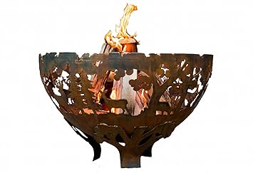 Esschert Design Ff1021 Laser Cut Wildlife Fire Pit Bowl Extra