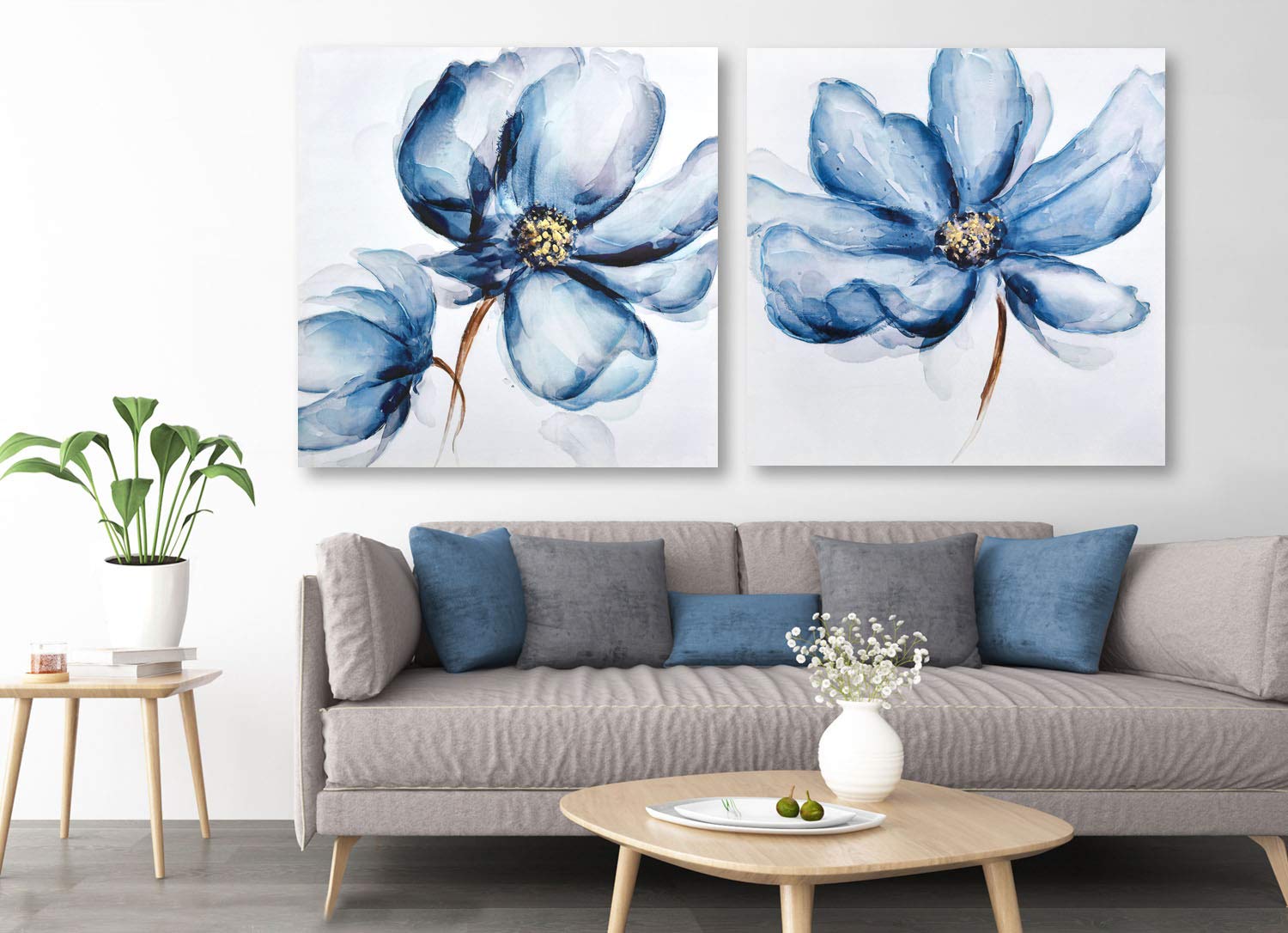 Best blue wall decorations for living room
