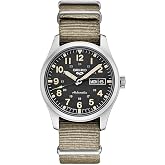Seiko Men's SRPG35 Watch, Black Dial, 41-Hour Power Reserve, Stainless Steel Case, Nylon Strap, Water-Resistant
