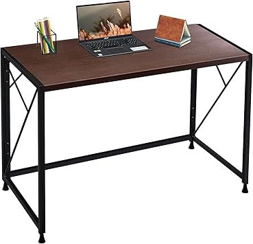 Amazon Comhoma Pcデスク パソコンデスク Pc机 デスク 折りたたみ テーブル シンプルワークデスく パソコンデスク パソコン台 書斎デスク 学習机 Pcデスク 木製 勉強机 ハイタイプ 学習デスク オフィスデスク 耐荷重50kg 一年無償部品交換保証 Sサイズ Gb01s Brown