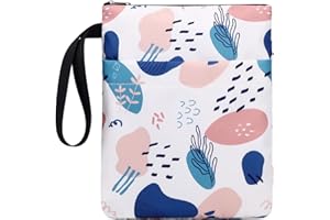 DSIUE Book Sleeve Book Covers Book Protector with Zipper Washable Fabric for Teen Adult Book Lover Teacher Student,11.4 X 9 Inch