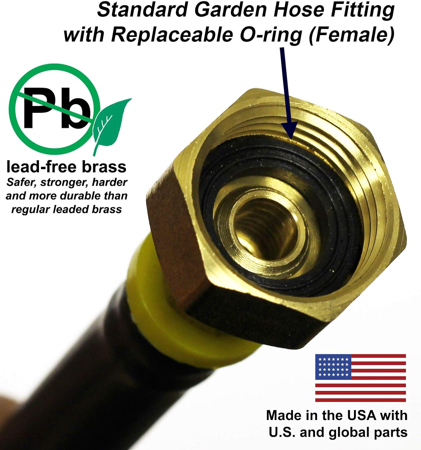 Winterize Sprinkler Systems and Outdoor Faucets: Air Compressor Quick-Connect Plug To Female Garden Hose Faucet Blow Out Adapter with Shut Off Valve (Lead-Free Brass): Home Improvement