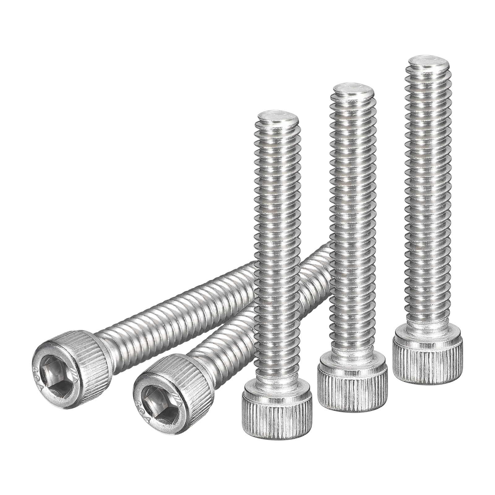 DTGN 1/4-20x1-1/2" Socket Head Cap Screws Bolts, 25Pcs 304 Stainless Steel 18-8, Machine Hex Socket Screw, Hex Drive, Bright Finish, UNC Coarse Thread Fully Threaded