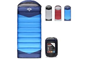 ETGLCOZY Adults Kids Sleeping Bag - 3-4 Season Warm/Cold Weather Lightweight for Camping & Hiking - Compact w/Compression Sack - Portable for Backpacking Travel Indoor - Unisex Boy Girl Man Woman