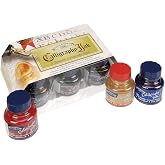 Winsor &amp; Newton Calligraphy 6-Jar Ink Set, 30ml | Lightfast Colors, Satin Finish, Thin Inks Suitable for fip-pens, brushes and airbrushes; Opaque Colors for dip-pen or brush