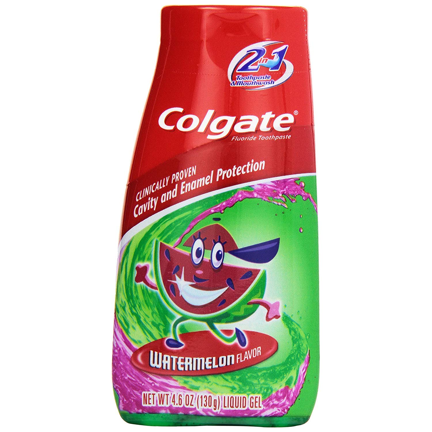 Colg 2n1 Watermelon Paste Size 4.6 O Colgate Kids