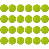 PATIKIL Faux Fur Pom Poms for Hats, 24 Pcs Fluffy Soft Fur Poms Balls with Elastic Loop for Keychain Knitting Hats DIY Scarves Gloves Bag Christmas, Bright Green