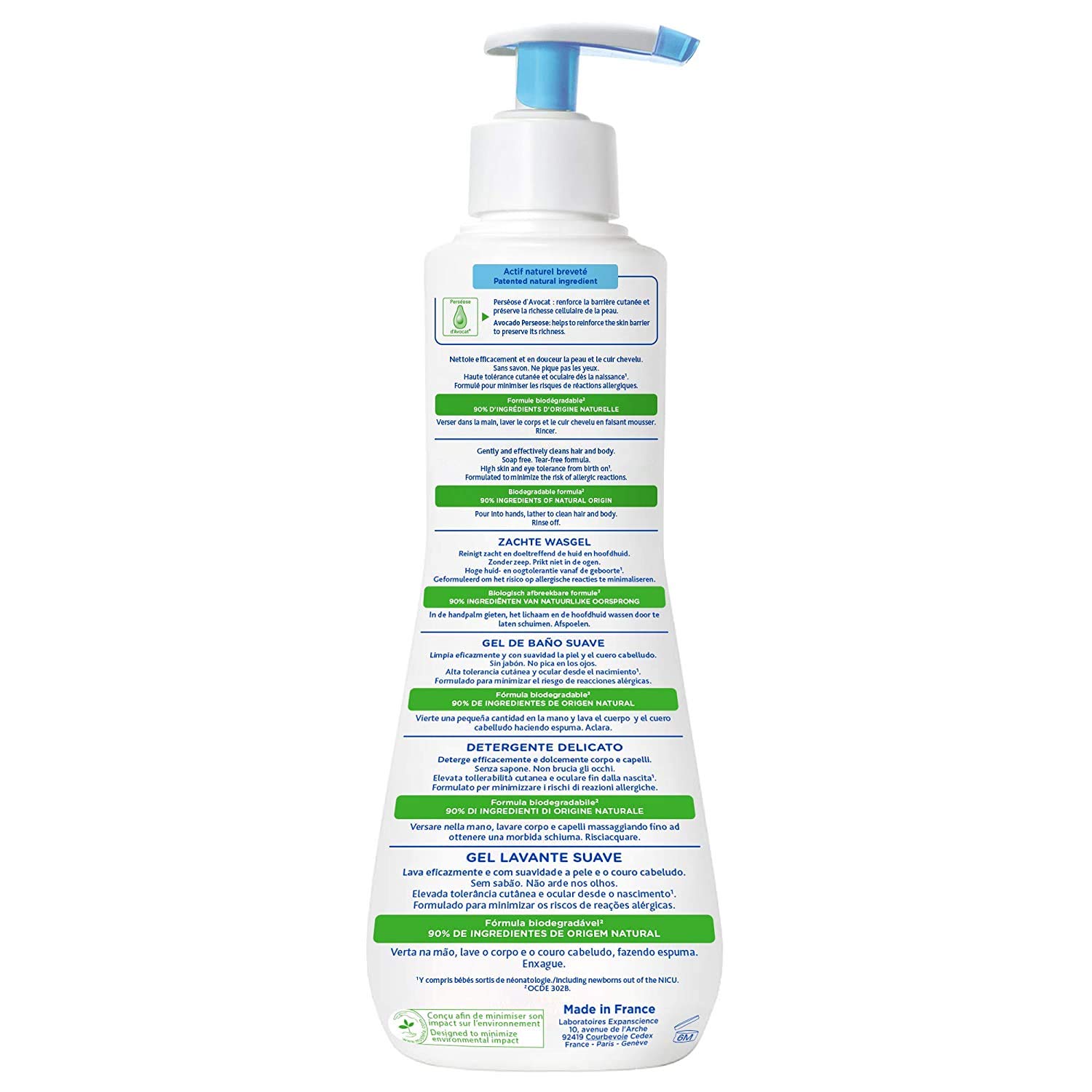 mustela cleansing gel 750ml