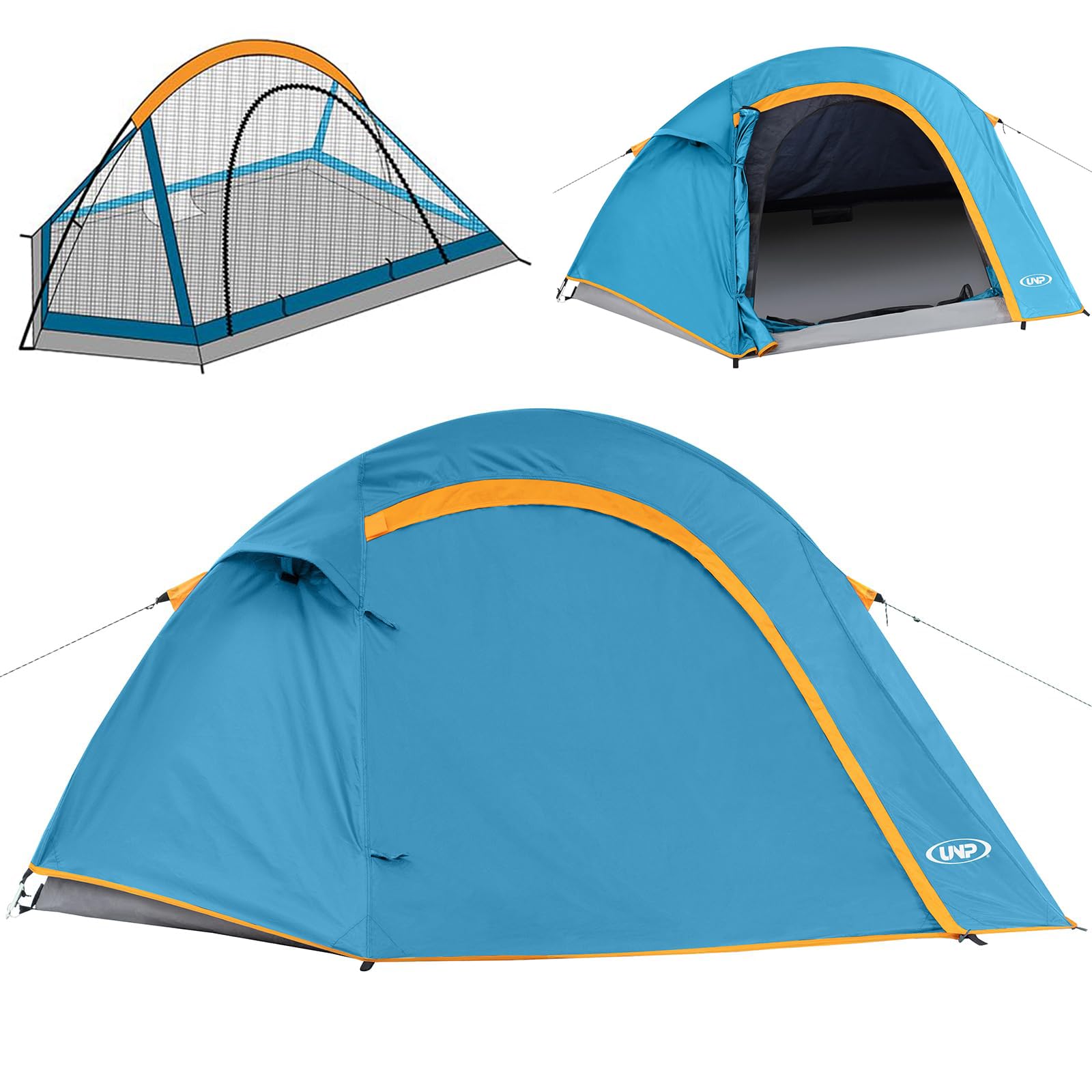 Photo 1 of Camping Tent 1-2 Person, Easy Set up-Portable Small Backpacking Tents for Camping Waterproof Tent with Rainfly