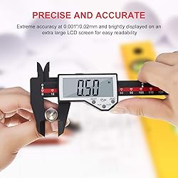 Digital Caliper, 0-6" Electronic Caliper Auto - Off