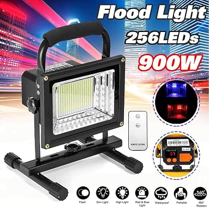 HUAJIN 900W 256 LED Rechargeable 