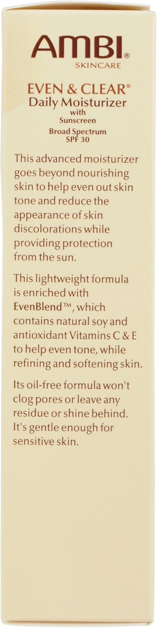 ambi even & clear daily moisturizer