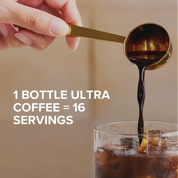 PEET’S COFFEE, ULTRA COFFEE CONCENTRATE, INSTANT HOT, COLD BREW, OR ICED COFFEE, 100% ARABICA COFFEE – ESPRESSO FORTE, 8 FLUID OUNCE BOTTLE (16 SERVINGS)